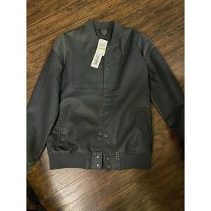 Ring of Fire Adult Men Medium Dark Wash Full Zip  Bomber Jacket